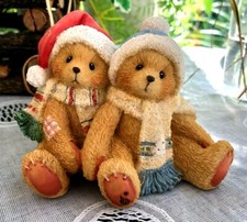 Cherished Teddies 'Jamie and Ashley - I'm All Wrapped Up In Your Love' Christmas Bear Figurine #141224, 1996 — listing 3