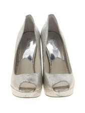 Michael Kors Black Leather Platform Sandals with Gold MK Logo Medallion, Size 8.5M — listing 5