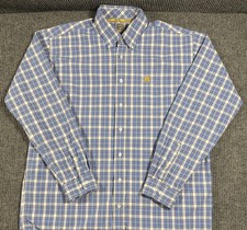 Cinch Men's Long Sleeve Button-Down Western Shirt, Teal Blue Geometric Print, Size XXXL — listing 3