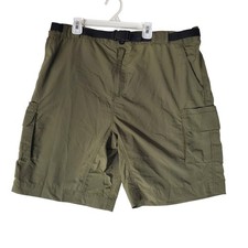 Magellan Outdoors Men's FishGear Belted Nylon Cargo Shorts, Gray, Size 38 — listing 2