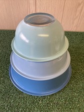 Vintage Pyrex Clear Bottom Nesting Mixing Bowl Set (Pink & Amber) — listing 6