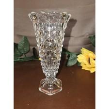 Fostoria American Pattern Glassware Collection (Large Lot, Clear Cubist Pressed Glass) — listing 4