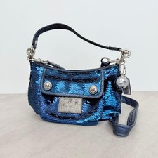 Coach Poppy Spotlight Sequin XL Silver Sequin Tote Bag — listing 4