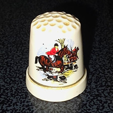 Vintage Sewing Thimble with Dimpled Knurling and Rim Band — listing 4