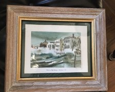 Virginia Fouché Bolton "South Battery - Charleston, S.C." Framed Watercolor Print — listing 2