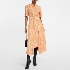Stella McCartney Black Silk A-Line Skirt with Sheer Chiffon Hem — listing 4