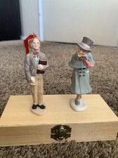"A Christmas Carol" Handpainted Porcelain Figurine Accessories Set (Bob Cratchit & Tiny Tim, Boy with Poulterer, Scrooge) — listing 6