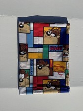 Vintage 1990s Looney Tunes Woven Tapestry Throw Blanket with Fringe — listing 6