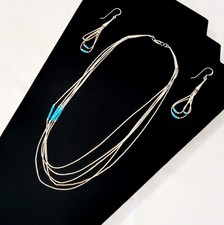 Navajo Ten Strand Liquid Silver Sterling Necklace, 22" Long with Hook Clasp — listing 2