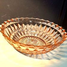 Pink Depression Glass Saucer, Windsor "Windsor Diamond" Pattern, 5.5 inch — listing 6