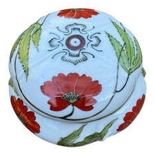 Vintage Hand-Painted Japanese Porcelain Floral Dinnerware (Red Scroll Border with Floral Urn Motif) — listing 3