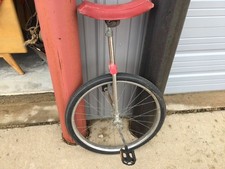 Vintage 20-inch Chrome Unicycle with Red Saddle — listing 5