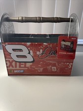 Dale Earnhardt Jr. #8 NASCAR Galvanized Metal Tin Tote Caddy with Wood Handle — listing 2