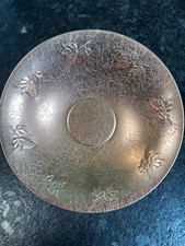 West Bend Hammered Aluminum Serving Bowl with Grape & Leaf Motif — listing 4