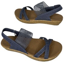 Skechers Luxe Foam Women's Black Thong Sandals with Floral Accent — listing 3