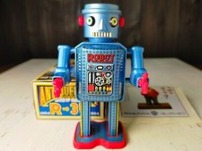 Masudaya Antique Robot R-35 Wind-Up Tin Toy with Original Box — listing 4