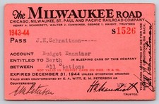 1906 Chicago, Milwaukee & St. Paul Railway Trip Pass Ticket No. 5810 — listing 3