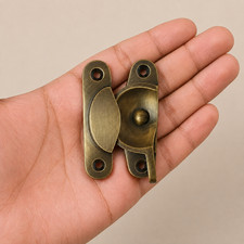 Antique Victorian Stamped Brass Sash Buckle with Pair of Matching Ornament Findings — listing 6