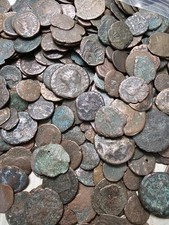 Ancient Roman Bronze Coin (AE follis/nummus), heavily patinated, uncertain emperor — listing 4