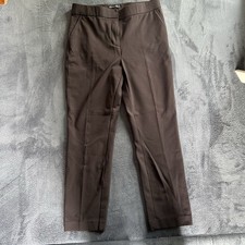 Banana Republic Greige High-Waisted Pleated Dressy Shorts with Scalloped Trim, Size 4 — listing 2