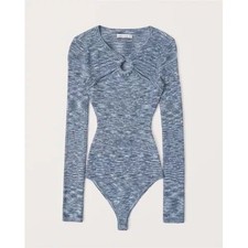Abercrombie & Fitch Ribbed Cutout Bodycon Mini Dress, Size M Tall — listing 2