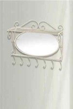Art Deco Style Mirrored Wall Shelf with Chrome Ball Accents — listing 2
