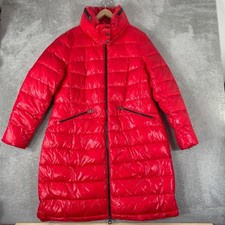 Women's Longline Hooded Puffer Coat in Metallic Taupe — listing 4