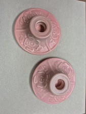 Rookwood Pottery Arts & Crafts Green Glaze Low Candle Holders, Pair, Shape 2310 — listing 4