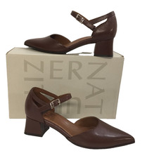 Naturalizer Women's Block-Heel Square-Toe Leather Pumps in Tan/Mauve — listing 4