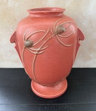 Roseville Teasel #881-6 Vase in Blue — listing 2