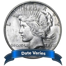 1922 Peace Silver Dollar (obverse date reads 1922), 90% Silver US Dollar Coin — listing 2