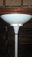 Postmodern Architectural Torchiere Floor Lamp with Sphere & Pedestal Base — listing 5