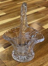 Vintage Pressed Glass Star & Fan Cut Serving Bowl, Clear, 10.5" — listing 5