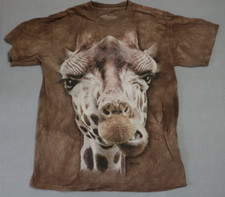 The Mountain Giraffe Face Tie-Dye Graphic T-Shirt, Men's Size M — listing 3
