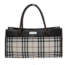 Burberry Beat Check Quilted Small Shoulder Bag with Black Leather Buckle Flap — listing 2
