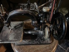 Antique Willcox & Gibbs Chainstitch Sewing Machine, Curved Arm Cast Iron, listing 3