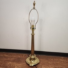Stiffel Brass and Walnut Column Table Lamp — listing 5