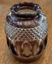 Westmoreland Fairy Lamp with Hand-Painted Floral Satin Glass Shade and Milk Glass Pedestal Base, 8 inches tall — listing 3