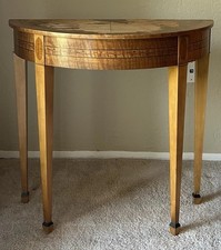 Baker Furniture Two-Tier Round Occasional Table with Caned Lower Shelf — listing 2