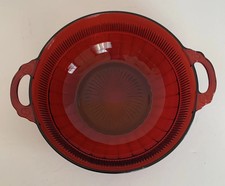 Anchor Hocking Royal Ruby 'Coronation' Depression Glass Berry Bowl Set (5 pieces) — listing 6