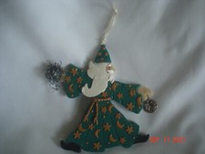 Handmade Polymer Clay Fantasy Wizard Pen with Bearded Face and Cabochon Stone — listing 4