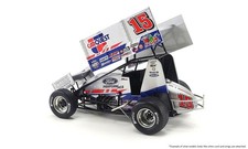 Die-Cast Winged Sprint Car #32 Race Car Model with Top Wing — listing 4