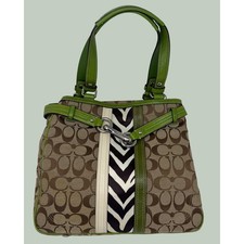 Coach Zebra Print Pink & Cream Canvas Tote Bag with Tan Leather Trim — listing 2