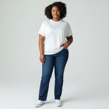 Chic Soul Plus Size Dark Wash Skinny Jeans, Size 24 — listing 3
