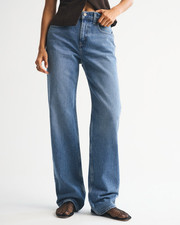 Abercrombie & Fitch The '90s Relaxed Jean High Rise Curve Love Black Wash Size 27/4R — listing 6