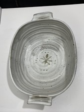 Studio Art Pottery Green-Glazed Handled Saucepan / Pipkin Bowl, Artist Signed & Dated — listing 5