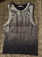 Zara Special Edition Metallic Textured Short-Sleeve Top, Size S — listing 6