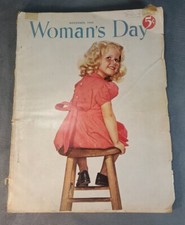 Woman's Day Magazine February 1950 Issue - Girl with Goldfish Bowl Cover — listing 6