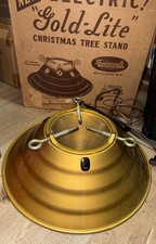 Vintage 1950s Spincraft "Gold-Lite" Electric Christmas Tree Stand with Original Box — listing 2