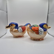 Vintage Figural Duck Ceramic Lusterware Sugar Shaker / Muffineer Yes - says Japan or Made in Japan — listing 2
